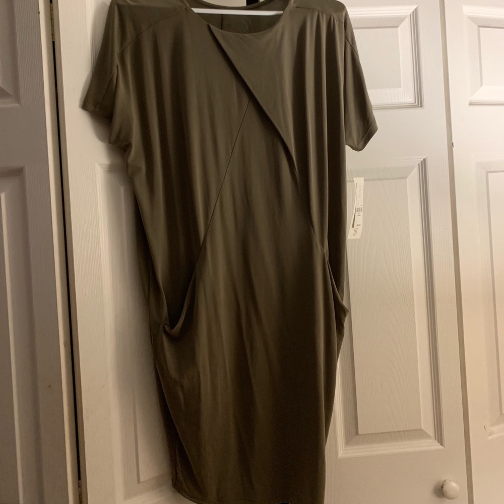 NY&Co olive green mini dress